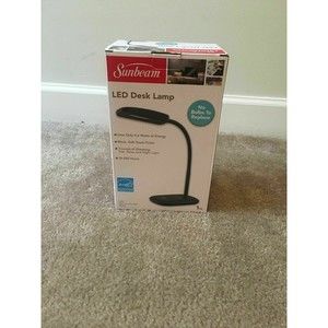 Sunbeam Flexible Neck Desk Office Room Lamp LED Black